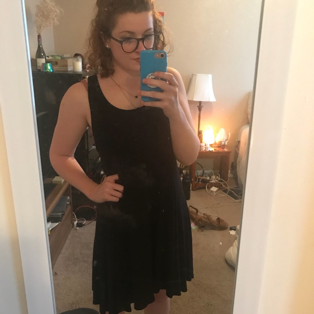Black swing dress